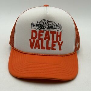 Clemson Tigers Death Valley‎ Trucker Hat Orange Mesh Snapback '47 Brand